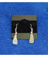 YELLOW SEA GLASS HANDCRAFTED EARRINGS - $244.42 MXN