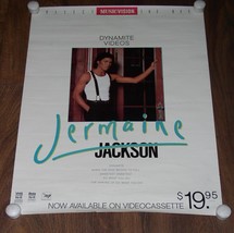 JERMAINE JACKSON DYNAMITE VIDEOS PROMO VIDEO POSTER VINTAGE 1985 RCA VIDEO  - £47.95 GBP