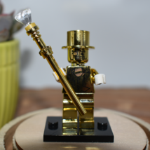 Mr. Gold Electro Plated Custom Minifigure  - £3.19 GBP