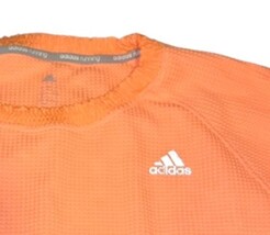 Adidas Running Cozy Pull Cropped Sweatshirt Orange Small NWT image 4