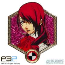 Persona 3 Portable Mitsuru Kirijo Gold Enamel Pin Figure Official Atlus Reload - £7.75 GBP