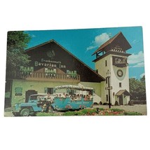 Postcard MI Jeep Pulled Trolly Frankenmuth Bavarian Inn Michigan  - £3.88 GBP