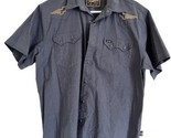 Howler Bros Crosscut Deluxe Snap Shirt Mens Small Black Pictographs Shor... - £33.50 GBP