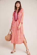 RO’S GARDEN Alessandra Maxi Caftan Colorful Tassels Anthropologie Size M... - £130.93 GBP