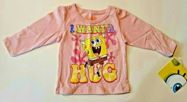 Spongebob SquarePants Infant Girls Long Sleeve T-Shirts Sizes 18M or 24M NWT  - £7.02 GBP