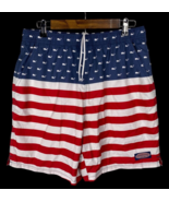 Vineyard Vines Swim Trunks Swimsuit Board Shorts Size Medium American Fl... - $37.18