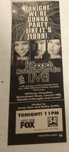 Billboard Music New Year Eve Live Tv Guide Vintage Print Ad Garth Brooks Tpa15 - $6.92