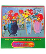 Peter Max 3 Vases Flowers 1999 Ceaco 1000 Piece Jigsaw Puzzle Brand New ... - $1,097.37 MXN