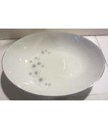 Vintage  Creative Platinum Starburst Oval Serving Bowl Japan - $25.03