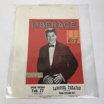 The Liberace Legend Show Posters Ticket Stubbs and Newspaper Clip  late 1960&#39;s - £23.42 GBP