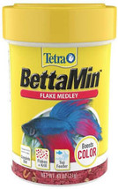 Tetra BettaMin Tropical Medley Flakes: Vibrant Color &amp; Fin Development Formula - £3.11 GBP+