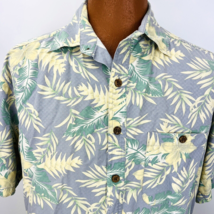 Island Republic Hawaiian Aloha L Shirt Hibiscus Floral Coconut Buttons Palm - £31.96 GBP