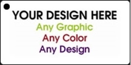 Personalized Design Your Own Custom 3&quot; x 1.5&quot; Novelty Key Chain - $11.95