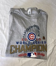 Chicago Cubs  2016 World Series Champions L/S Gray T-Shirt Size 2XL NEW - £13.84 GBP