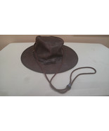 BC HAT Brown Large Genuine Steer Leather Outback Hat Made In Australia - $1,437.68 MXN
