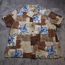 Sunset Cove 2XL Hawaiian Floral Button Up Short Sleeve Lightweight Casua... - $16.71