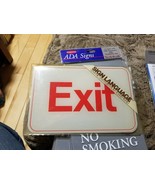 Exit Sign  6 x9 &quot; SELF STICK DOOR ENTRANCE SIGN - $8.81