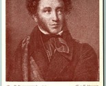 Portrait of Alexander Pushkin UNP DB Postcard J12 - $6.20