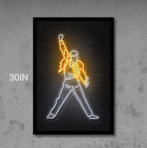 Freddie Mercury Neon Portrait | LED Neon Sign, Home Decor, Gift Neon light - £32.05 GBP+