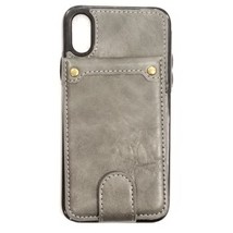 Leather Wallet Multi Card Holding Case for iPhone Xs Max 6.5″ GRAY - £4.59 GBP