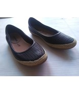 CLARKS COLLECTION DANELLY ADIRA BLACK LEATHER SLIP ON FLATS SIZE 5M EUC - €21,49 EUR
