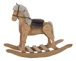 Large Rocking Hobby Horse - Solid Oak In 4 Finishes Amish Handmade In Usa - £527.56 GBP