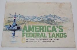 National Geographic Magazine Americas Federal Lands Map Insert September... - £7.28 GBP