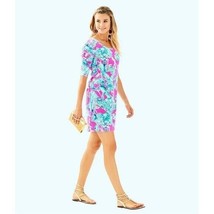 Lilly Pulitzer Lajolla Dress in Razberry Lobsters in Love Size Medium - £42.81 GBP