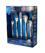 Gibson Home Bishop Hill 20 Piece Stainless Steel Floral Flatware Set in ... - $1,514.02 MXN