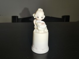 Precious Moments Mother Sew Dear 1984 Mini Figurine &#39;Girl Sitting in Cha... - $9.99