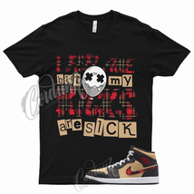 SICK T for 1 Mid Tartan Tan Black Red Plaid Shirt To Match Low High - £18.44 GBP+