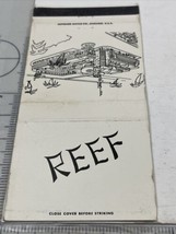 Matchbook Cover  REEF  Apts. and Hotel Rooms Clearwater Beach, FL  gmg  Unstruck - £9.78 GBP
