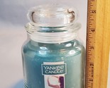 Yankee Candle Catching Rays Med Classic Jar 14.5 oz  Teal Blue Wax House... - £19.42 GBP