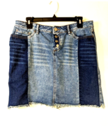William Rast Women&#39;s Junior Size 30 Distressed Denim Mini Jean Skirt 5-P... - £7.10 GBP