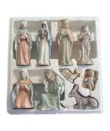 Vintage 1983 Lefton Christopher Collection 9-Piece Nativity Set Excellen... - €34,14 EUR
