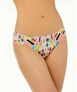 NWT Bar III Printed Side-Cinch Hipster Bikini Bottoms $44 Size M - L - £10.21 GBP+