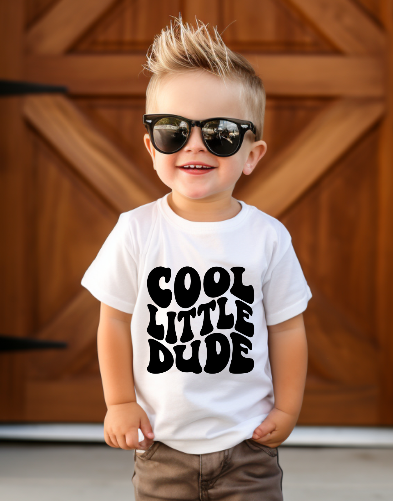 Primary image for Cool Little Dude Graphic Tee T-Shirt Funny Kids Toddler Baby Boy