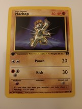 Pokemon 2000 Team Rocket Machop 59/82 First Edition Single Trading Card - £9.42 GBP