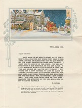 Vintage Christmas Letter 1938 to 1939 Humor With CIO Union Reference - £7.79 GBP