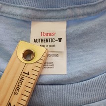 Hanes Authentic Together Leader Save Lives Men's Blue Cotton T-Shirt Size 2XL image 3