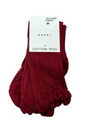 Girls Medium (6-10 Shoe Size) Tall Cotton Socks M Brick Red - $7.87 CAD