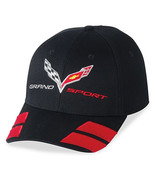 C7 Corvette Grand Sport w/ Visor Stripes Black Hat - $29.99