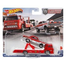 Hot Wheels Premium &#39;65 MERCURY COMET CYCLONE &amp; Ford C-800 Team Transport... - $22.47