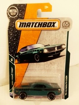 Matchbox 2018 #019 Green 70 Plymouth Cuda Muscle Car MBX Road Trip Serie... - $11.99