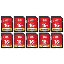 16Gb 10-Pack Sd Card Uhs-I U1 Class 10 Sdhc Memory Card High-Speed Full ... - £94.75 GBP
