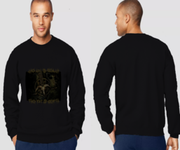 Baphomet Satanic Goat Black Men Pullover Sweatshirt - £25.83 GBP