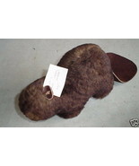Vintage Stuffed Animal Beaver with Leather Tail Advertising Display - £34.79 GBP