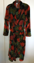 GILLIGAN &amp; O&#39;MALLEY LADIES LS HEAVY COLORFUL FLEECE ROBE W/TIE BELT-M/L-... - $33.46 CAD
