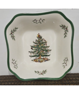 SPODE CHRISTMAS TREE SQUARE SERVING BOWL #12 VINTAGE MARK - $47.90 CAD