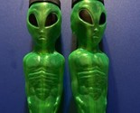 X2 Sci Fi Alien Drinking Green Cup Tumbler 1997 Kennywood Theme Park Rar... - $39.60